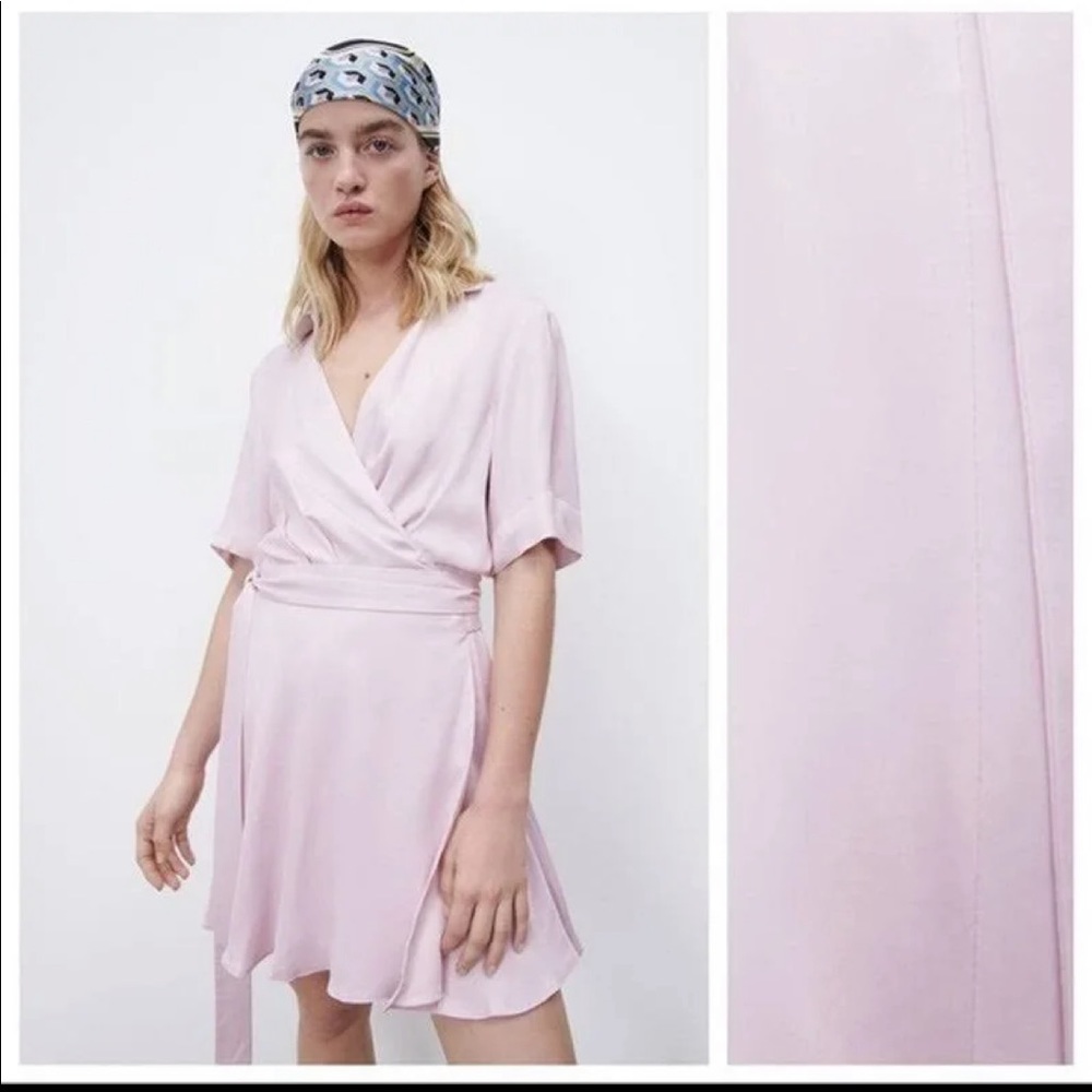Lavender wrap dress